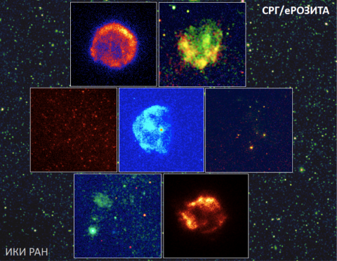 Букет красивых рентгеновских объектов от обсерватории «Спектр-РГ»